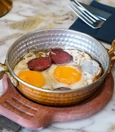 Eggs with Turkish sucuk