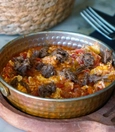 Menemen with kavurma