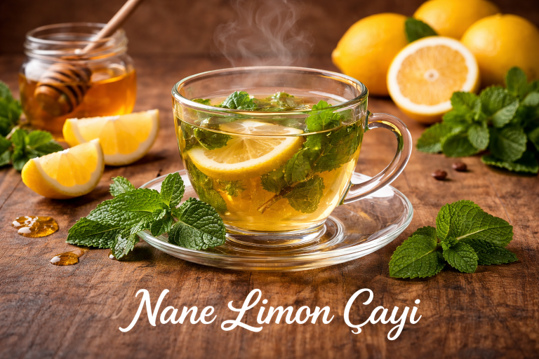 Mint and lemon tea