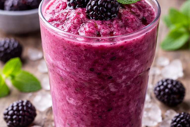 Blackberry frozen drink