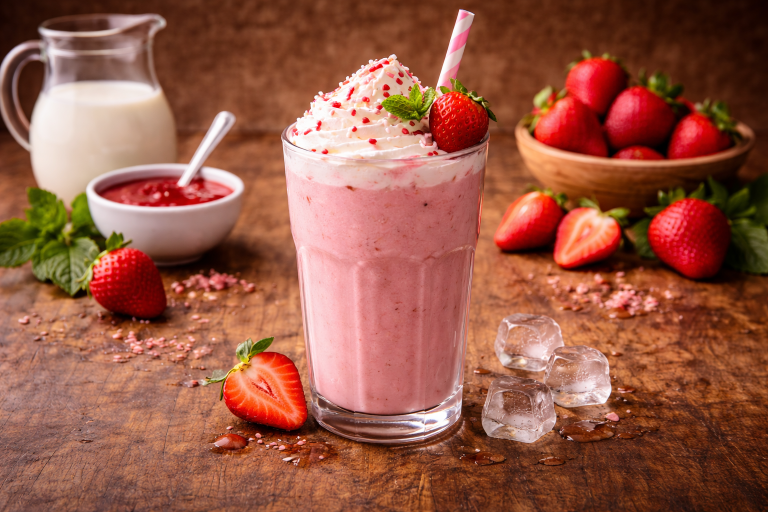 Strawberry milkshake