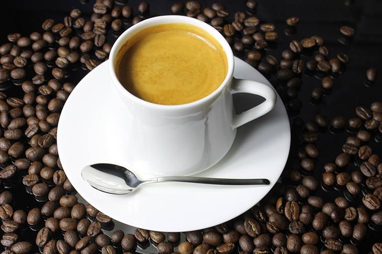 Gold plain coffee