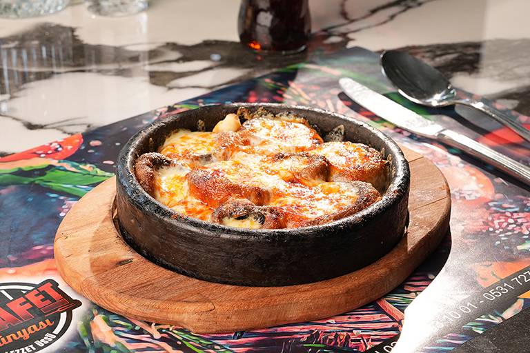 Baked Mushrooms with Kaşar Cheese