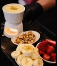 White chocolate fondue