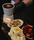 Dark chocolate fondue