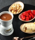 Mixed chocolate fondue