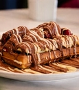 Mixed chocolate waffle